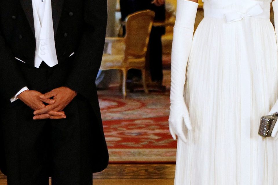 Michelle obama outlet wedding dress