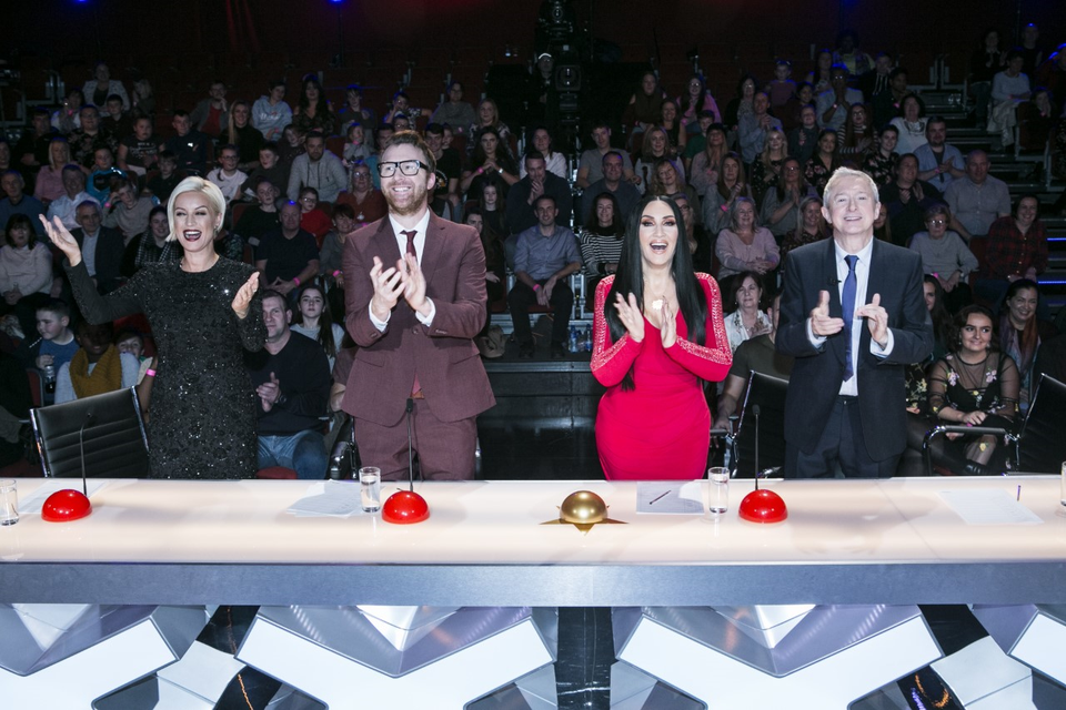 Ireland's Got Talent judges Denise Van Outen, Jason Byrne, Michelle Visage and Louis Walsh