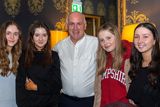 thumbnail: Tim Kissane pictured with l-r: Kate Crockett, Kayla Kelliher, Georgia O'Shea, Niamh Crowley at the Fossa Two Mile CCE Rambling House in the Castlerosse Hotel, Killarney on Saturday night. Photo by Tatyana McGough