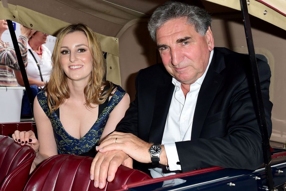 Laura Carmichael and Jim Carter attending an exclusive charity screening of Downton Abbey at the Empire cinema in London. Photo Ian West/PA Wire