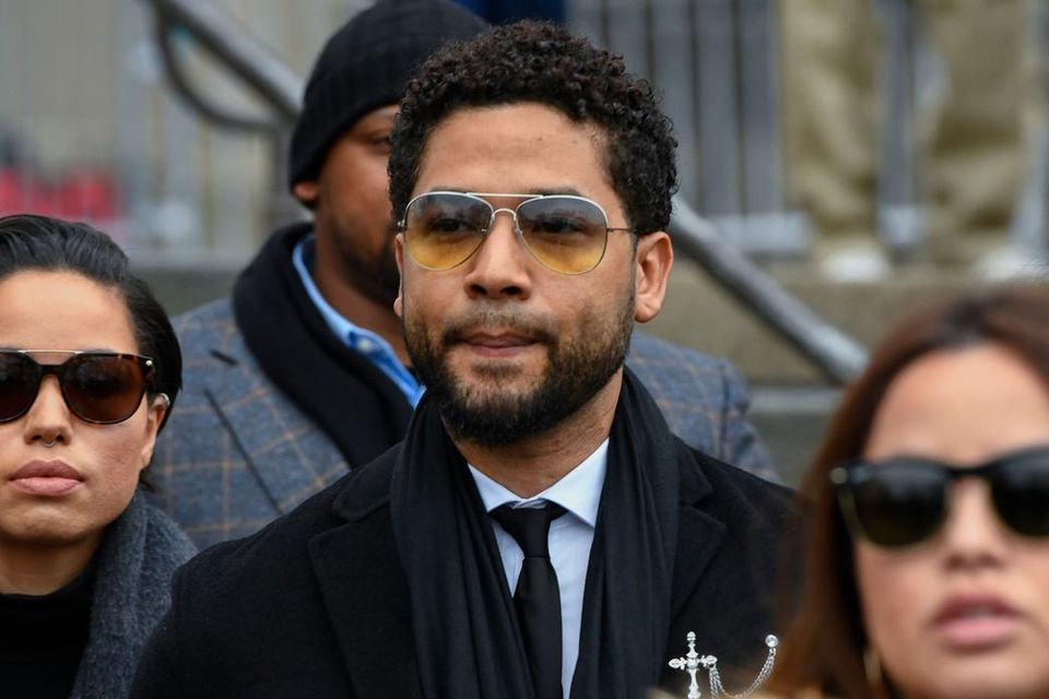 In this Feb. 24, 2020 file photo, former “Empire” actor Jussie Smollett leaves the Leighton Criminal Courthouse in Chicago. (AP Photo/Matt Marton, File)