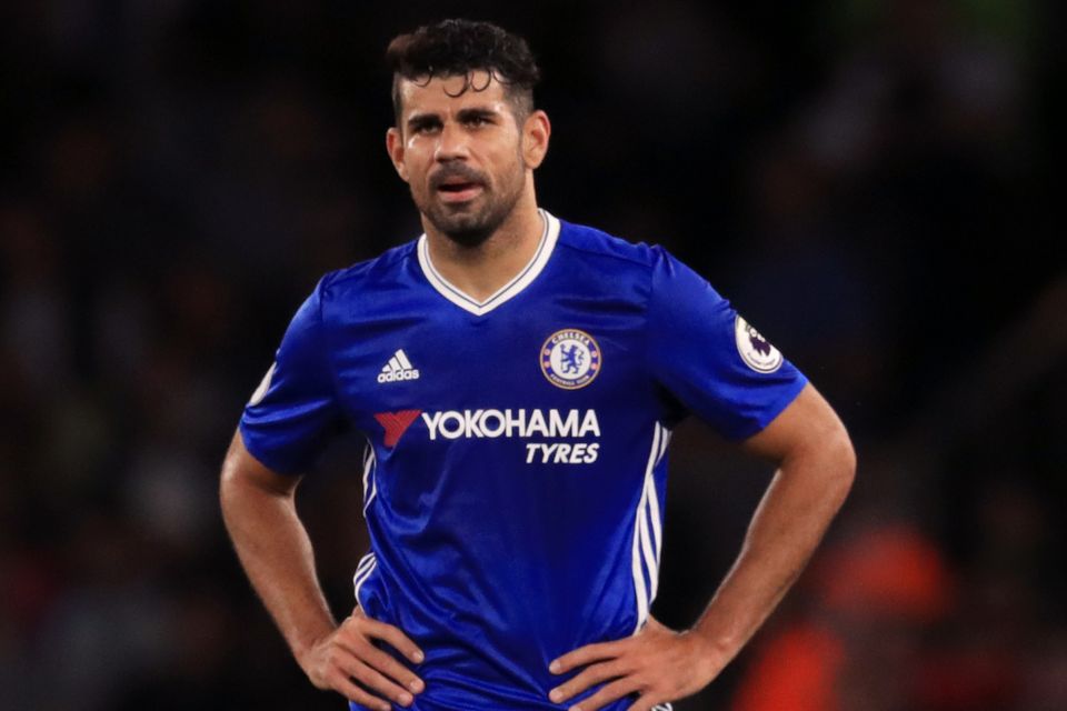 Diego Costa was left out of the squad against Leicester