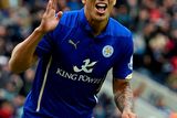 thumbnail: Leicester City's Leonardo Ulloa celebrates after he scores from the penalty spot against Newcastle on Saturday