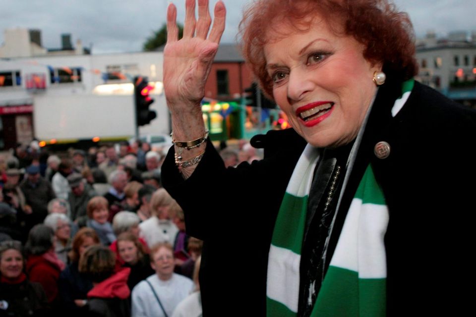 Maureen O'Hara, star of The Quiet Man, at the launch of the Ranelagh Arts Festival in Dublin. Picture:Arthur Carron/Collins