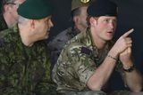 thumbnail: Prince Harry sits alongside Chief of General Staff of the Estonian Defence Forces Major General Riho Terras (left) during a briefing at a military exercise in Sangaste
