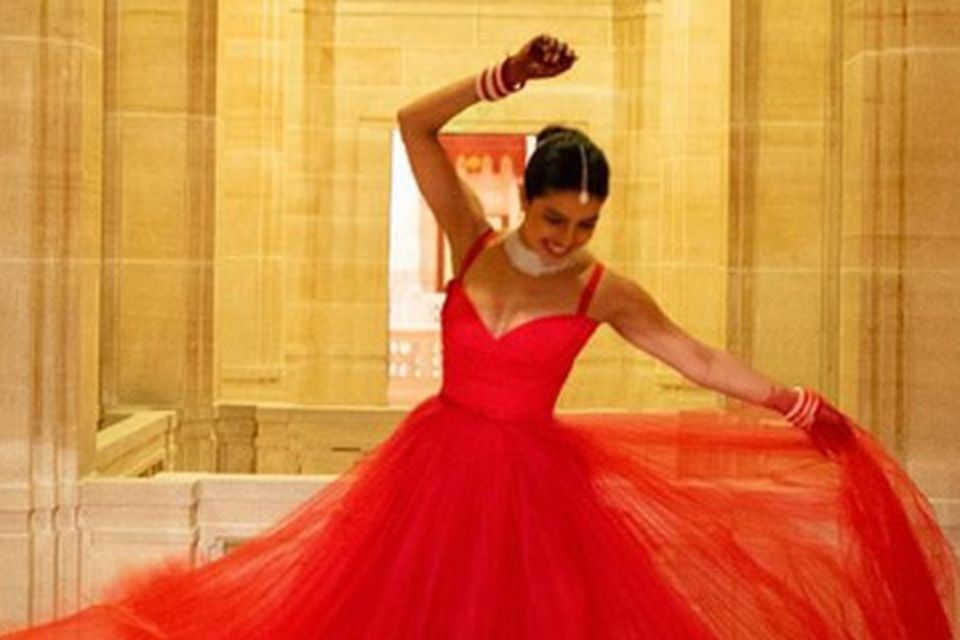 princess polly baby blue dress Priyanka Chopra's never-before-seen red wedding gown might very well be her  most beautiful one
