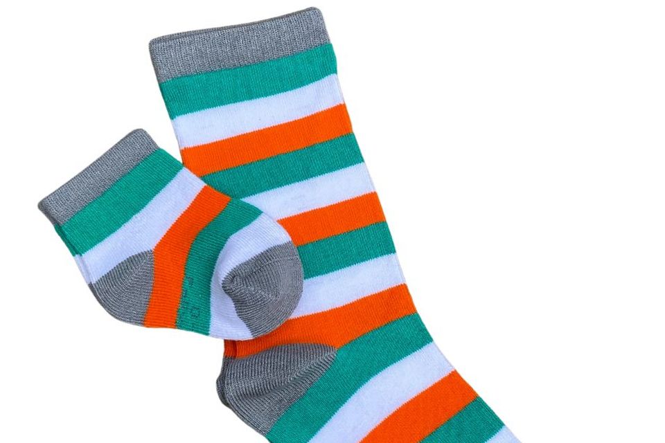 Seamless Ireland rugby socks made from bamboo cotton, from €7, pollyandandy.com