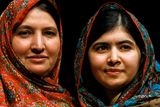 thumbnail: Pakistani schoolgirl Malala Yousafzai with her mother Torpekai