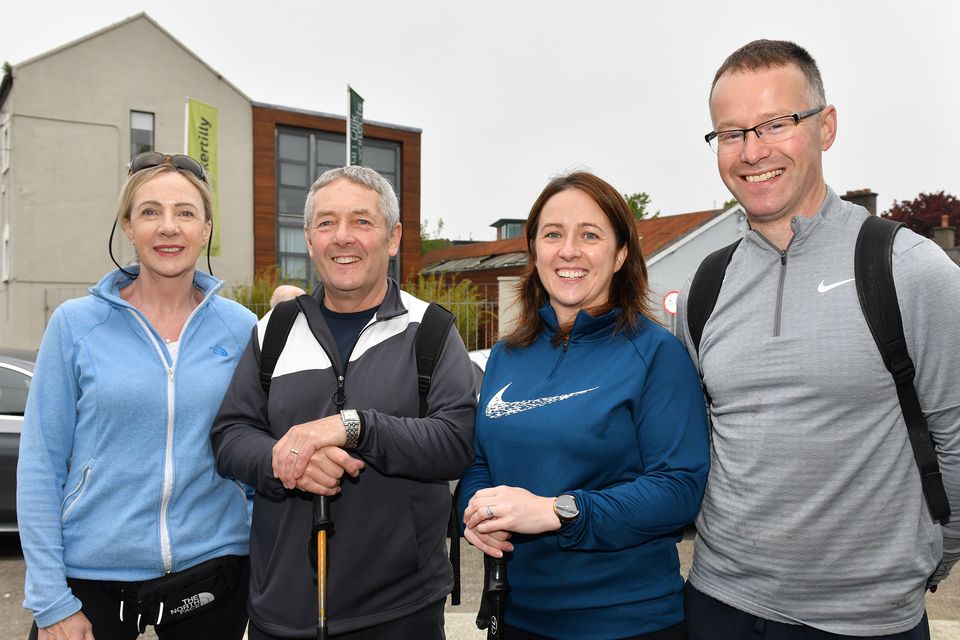 Anna Carragher, Frank Cumiskey, Sharon and Raymond Kelly who took part in the Cross Cooley Challenge. Photo: Ken Finegan/www.newspics.ie