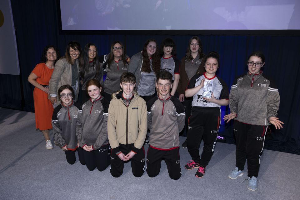Pictured is the team from Creagh College Secondary School, Gorey, Co Wexford, who won the Fun-Raising Award at the Young Social Innovators of the Year Awards