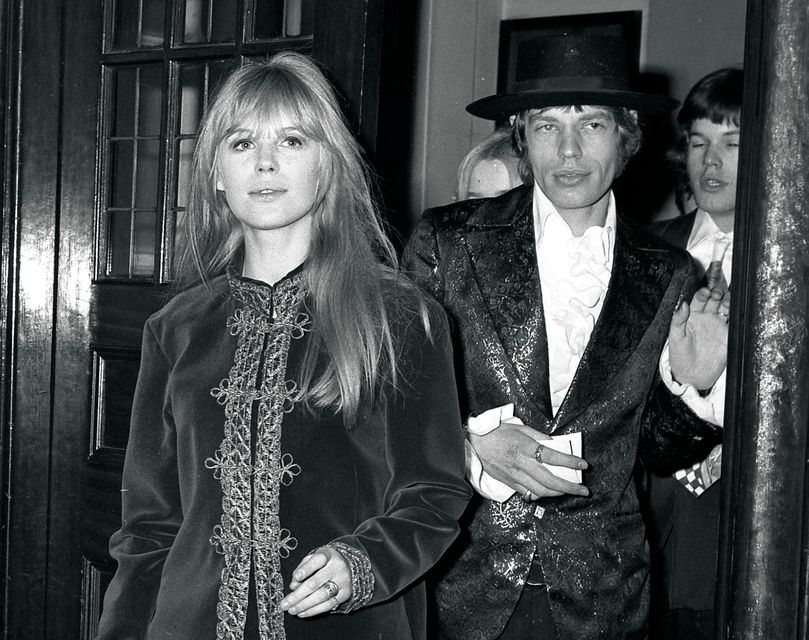 Faithfull with Mick Jagger in 1967. Photo: Getty