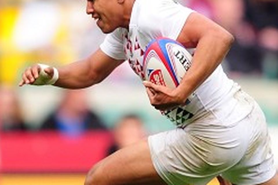England sevens star Marcus Watson ran in four tries for the Falcons