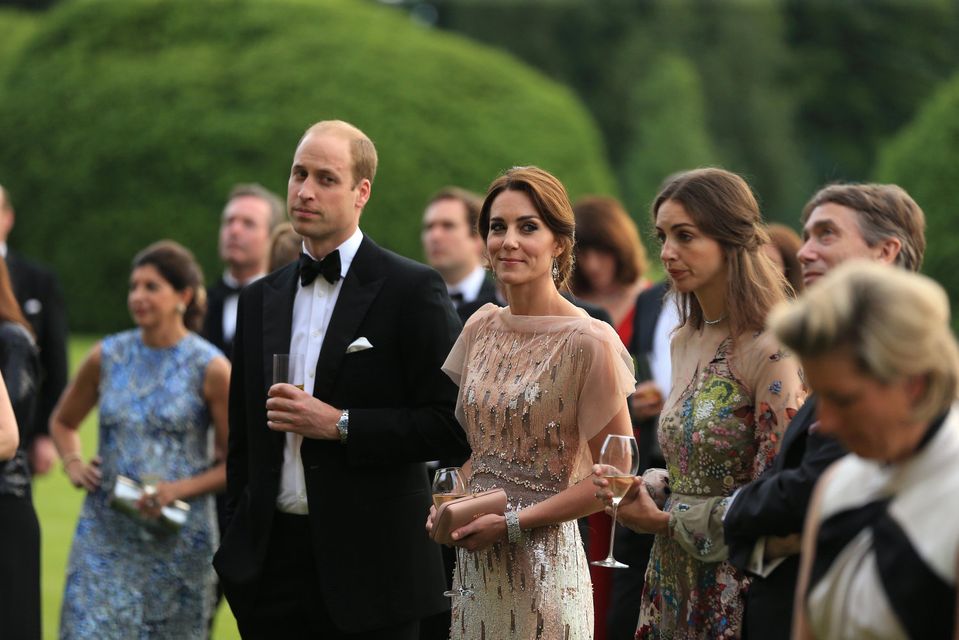 HRH Prince William and Catherine, Duchess of Cambridge attend a gala dinner in support of East Anglia's Children's Hospices' nook appeal at Houghton Hall on June 22, 2016 in King's Lynn, England. (Photo by Stephen Pond/Getty Images)