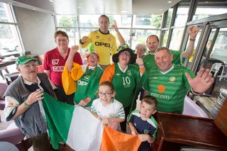 Irish fans secure first win of the day as Green Army outnumber