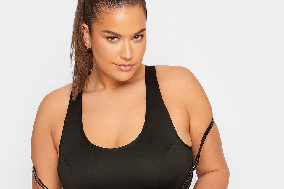 YOURS ACTIVE Curve Black Padded Sports Bra