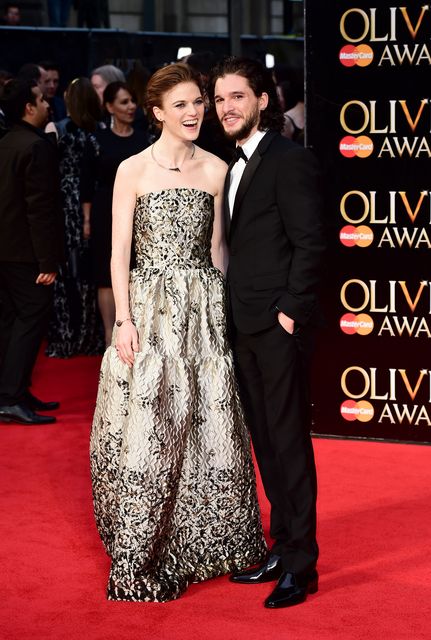 Harington was nominated twice for Emmy awards for his portrayal of the character, and starred alongside his wife Rosie Leslie (pictured) (Ian West/PA)