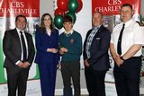 thumbnail: The winner of the Scoilaire na Bliana -Rogna na Daltai Award was Eoin O'Connor, who is pictured with Sean Roberts and Andre Murphy, School BoM Chair Pat Savage and Superintendent Michael Corbett who was guest speaker at the annual award ceremony at Charleville CBS Secondary School.