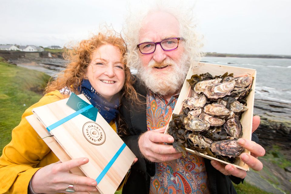 Ciara O'Halloran and her father Gerry, of Red Bank Food Company - among 21 seafood producers selected as members of the Taste the Atlantic – A Seafood Journey trail, developed by BIM in partnership with Failte Ireland. Picture: Sean Curtin True Media.