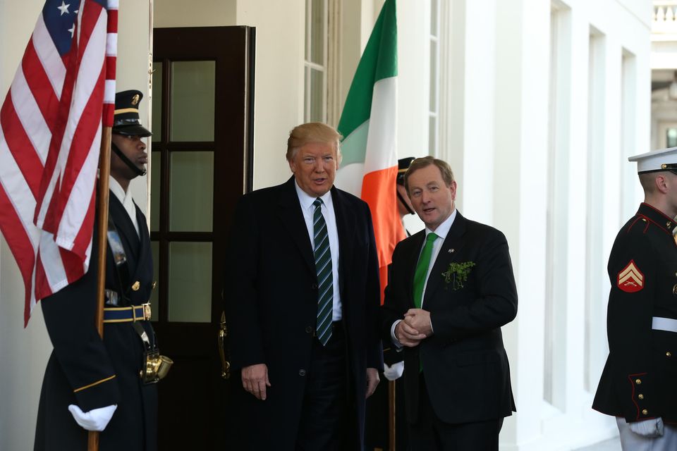 Enda Kenny meets with President Trump for the first time (Photo: Gerry Mooney)