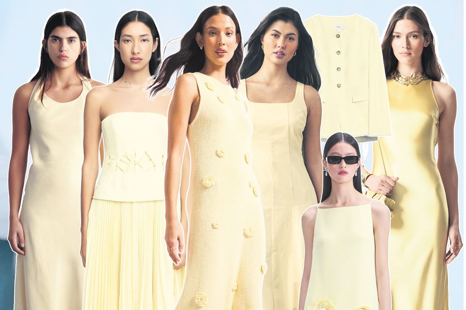 Butter yellow works perfectly with all of those softer colours that we associate with summer