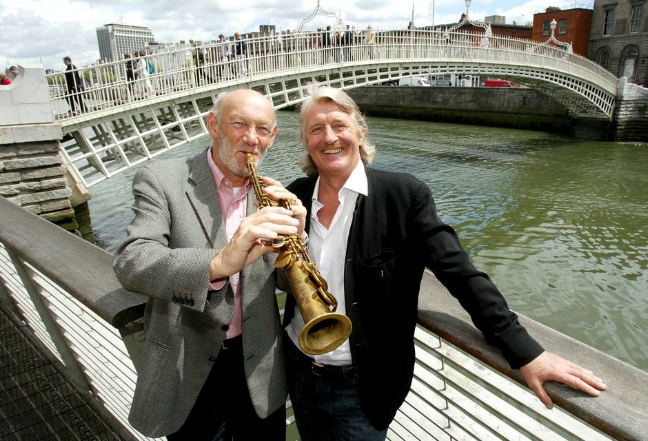 Paddy Cole with former Sunday Independent editor Aengus Fanning. Photo: Julien Behal