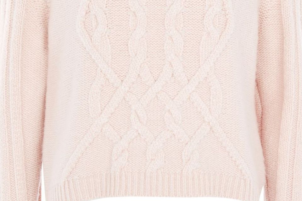 Cable knit jumper, €89 at Topshop