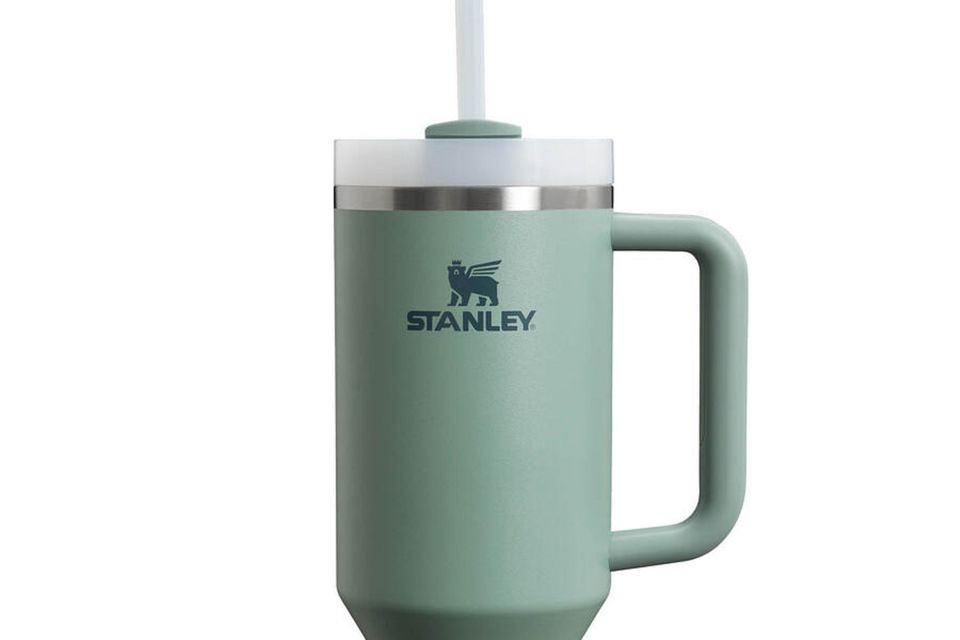 The Stanley Quencher H2.0 Flowstate™ Tumbler, €55, is available at Brown Thomas and Arnotts in rose quartz, cream, shale and black colourways.
