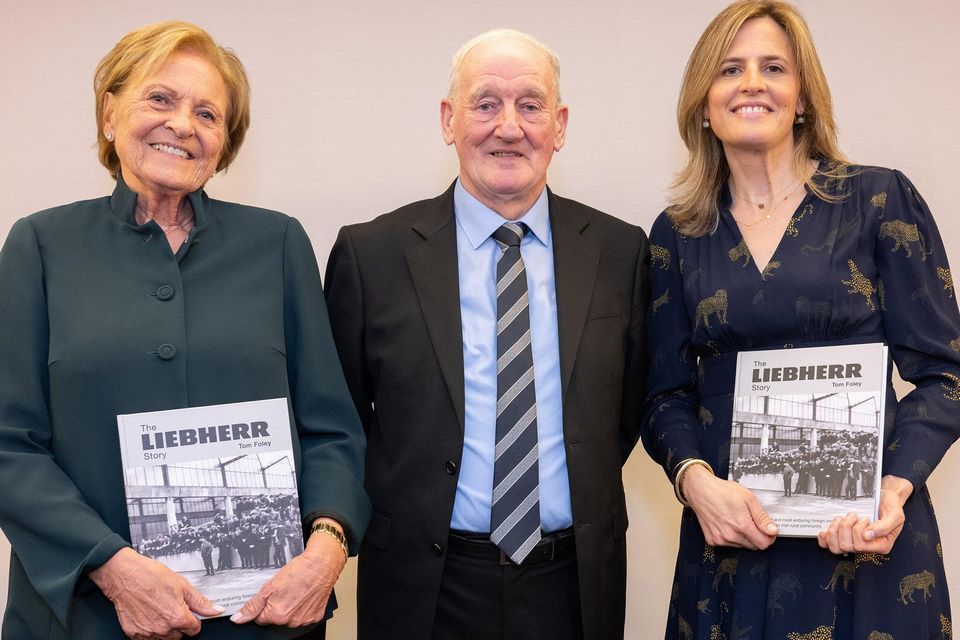 Isolde Liebherr and Patricia Ruf with author Tom Foley