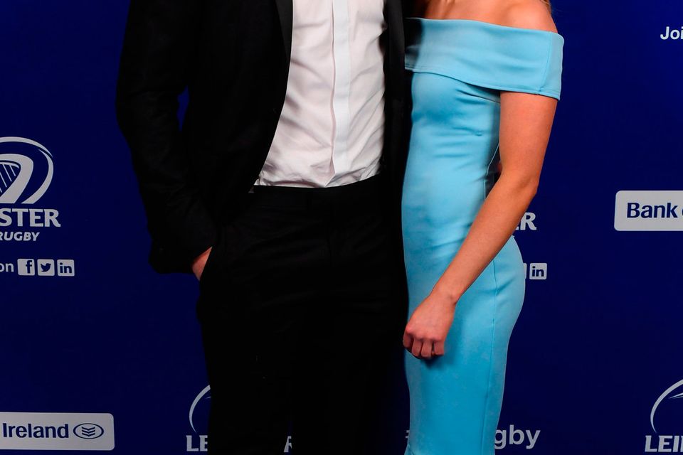Garry Ringrose with Ellen Beirne at the Leinster Rugby Awards Ball. Picture: Stephen McCarthy/Sportsfile