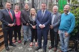 thumbnail: Cllr Anne Ferris, centre, with Deputy Alan Kelly and Labour Party colleagues at the launch of her local election campaign 2024.
