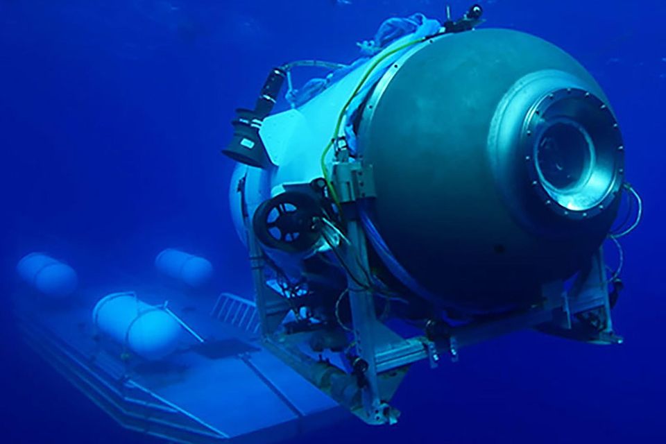Rear Admiral John Mauger confirmed there is an estimated 20 hours of oxygen left on the submersible (OceanGate Expeditions/PA)