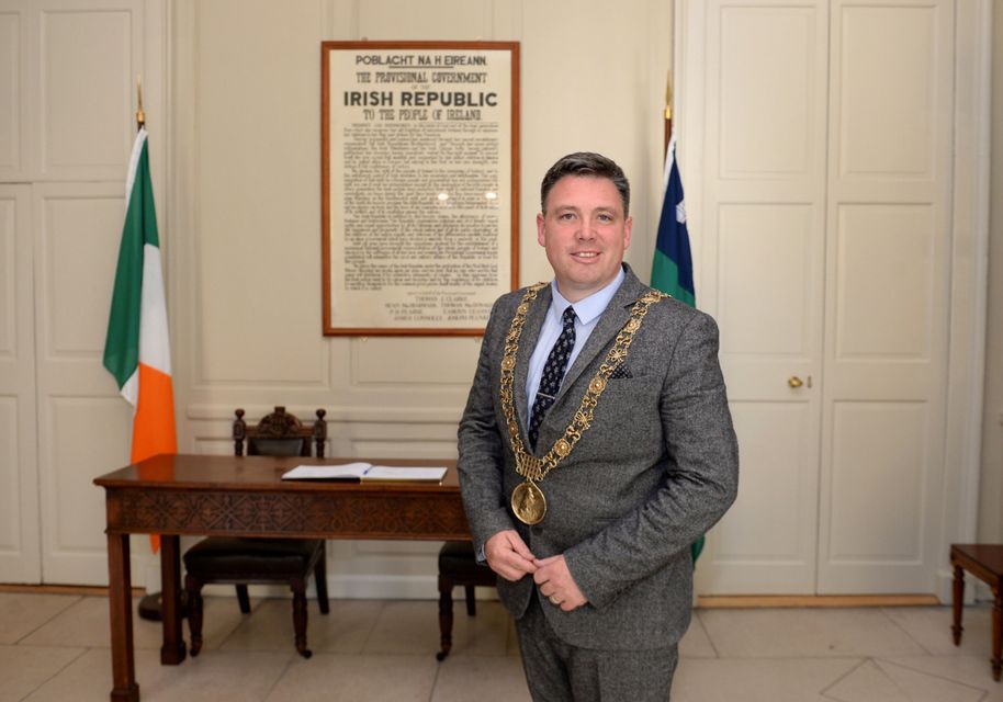Former Lord Mayor of Dublin Paul McAuliffe at the Mansion House. Photo: Caroline Quinn