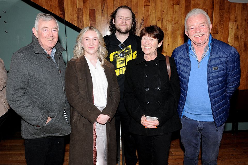 David Dalton, Saidhbh Dalton, Darragh Kenny, Eithne O'Toole and Anthony Cronin at The Kiltra School of Music's KSM Adult Singers and Youth Choir's concert in the Jerome Hynes Theatre in the National Opera House on Saturday evening. Pic: Jim Campbell