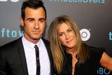 thumbnail: Justin Theroux, left, and Jennifer Aniston arrive at the second season premiere of "The Leftovers" Saturday, Oct. 3, 2015, in Austin, Texas. (Photo by Jack Plunkett/Invision/AP)