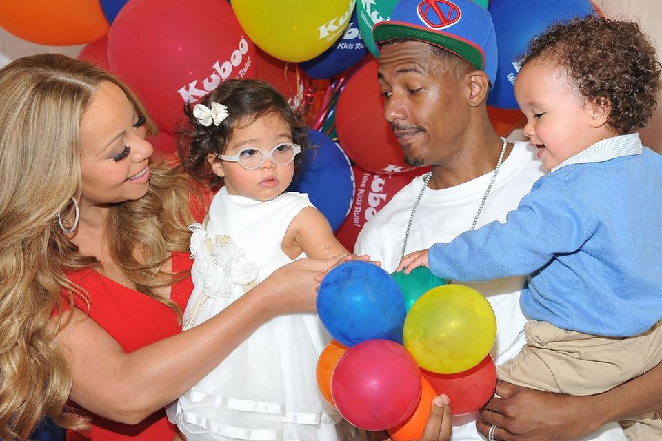 Mariah Carey and Nick Cannon with twins Morocco and Monroe