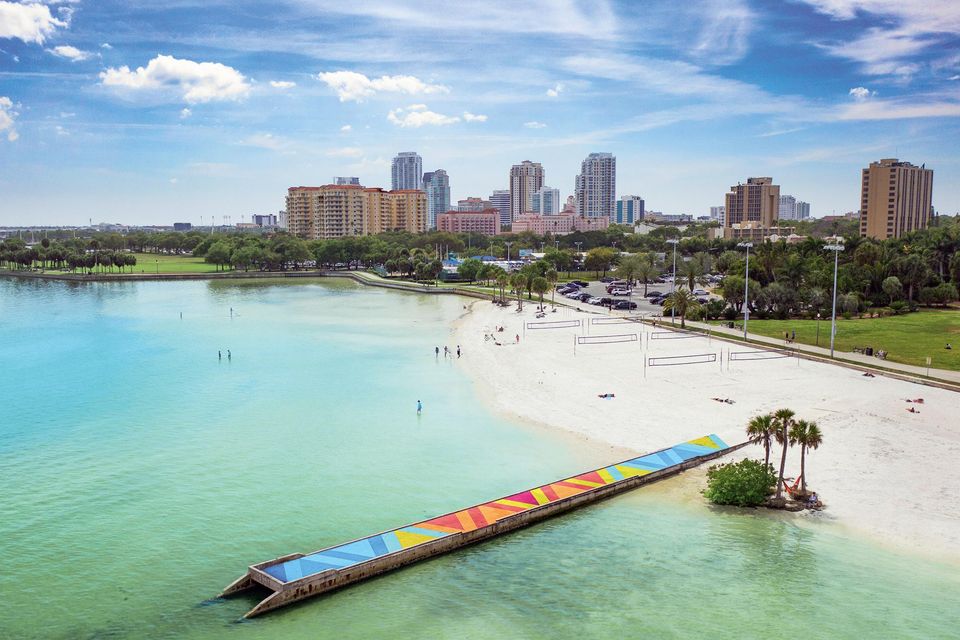 The soft, white sand of St Petersburg and Clearwater beaches. Picture courtesy of VisitStPeteClearwater.com