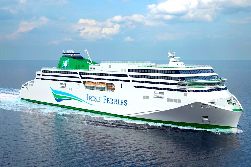 Irish Ferries' new €147m cruise ferry  (artist's impression from front)
