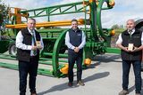 thumbnail: Mike Malone, Managing Director of Malone Farm Machinery, James Maloney, Innovation Arena Manager with Enterprise Ireland, and Jarlath Malone, Vice Managing Director of Malone Farm Machinery. Pic: Michael McLaughlin