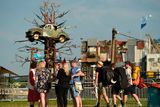 thumbnail: Revellers attend in the Silver Hayes area of the Glastonbury Festival of Music and Performing Arts on Worthy Farm near the village of Pilton in Somerset, South West England, on June 26, 2019. (Photo by Oli SCARFF / AFP)OLI SCARFF/AFP/Getty Images