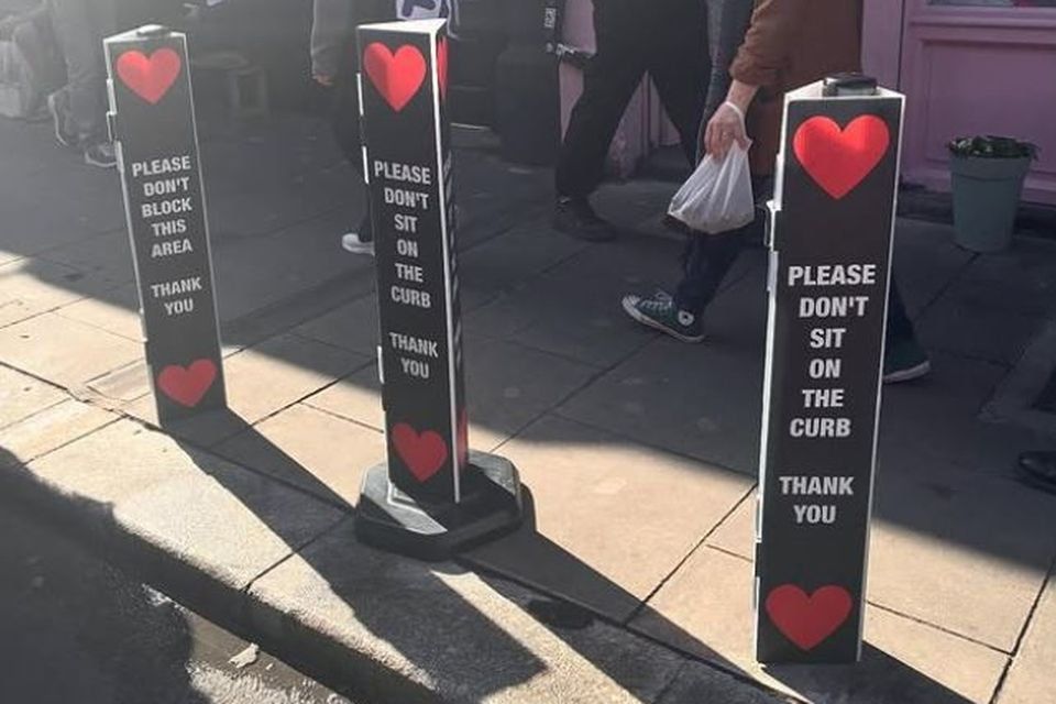 These signs recently popped up on Dublin’s Drury Street where a drink on the street is almost a tradition
