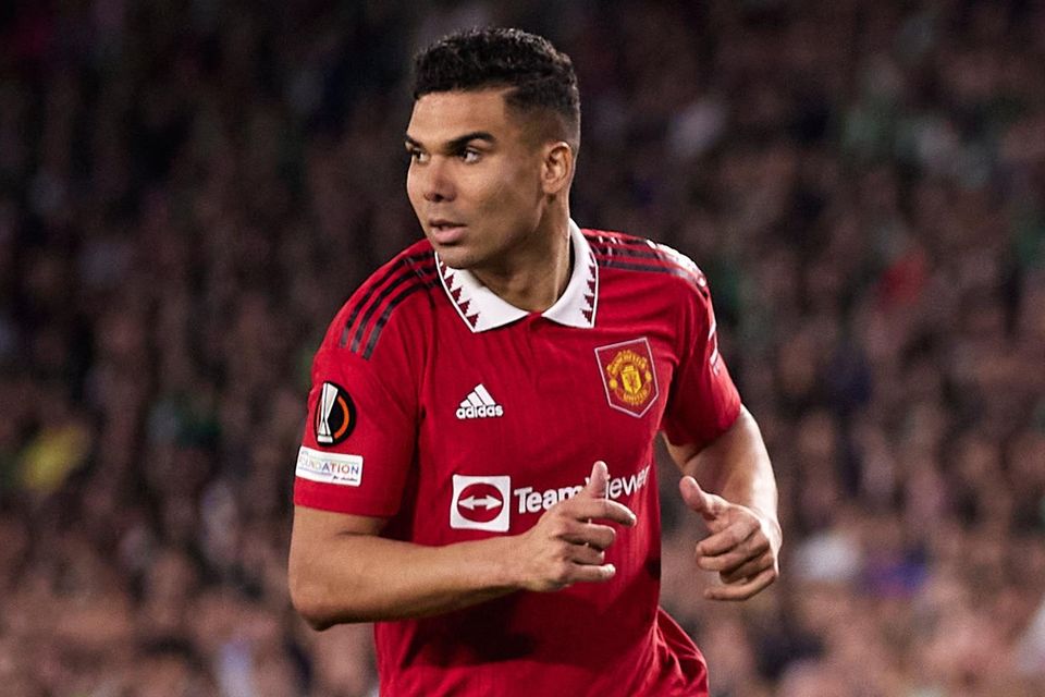 Manchester United's biggest problem in the short term is replacing Casemiro for their next three games. Photo: Getty Images