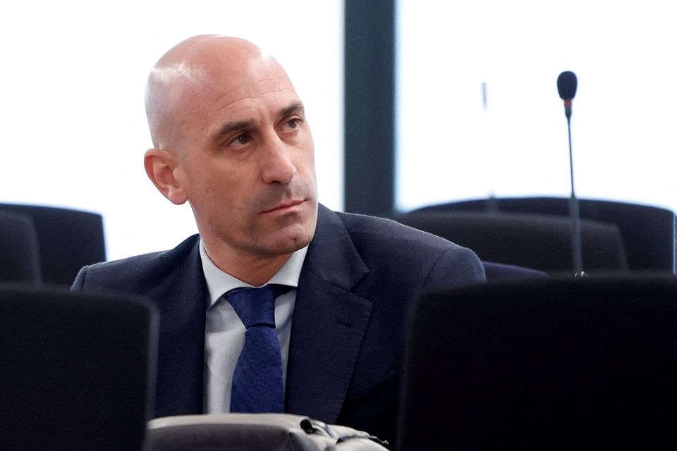 Luis Rubiales in court. Photo: Reuters