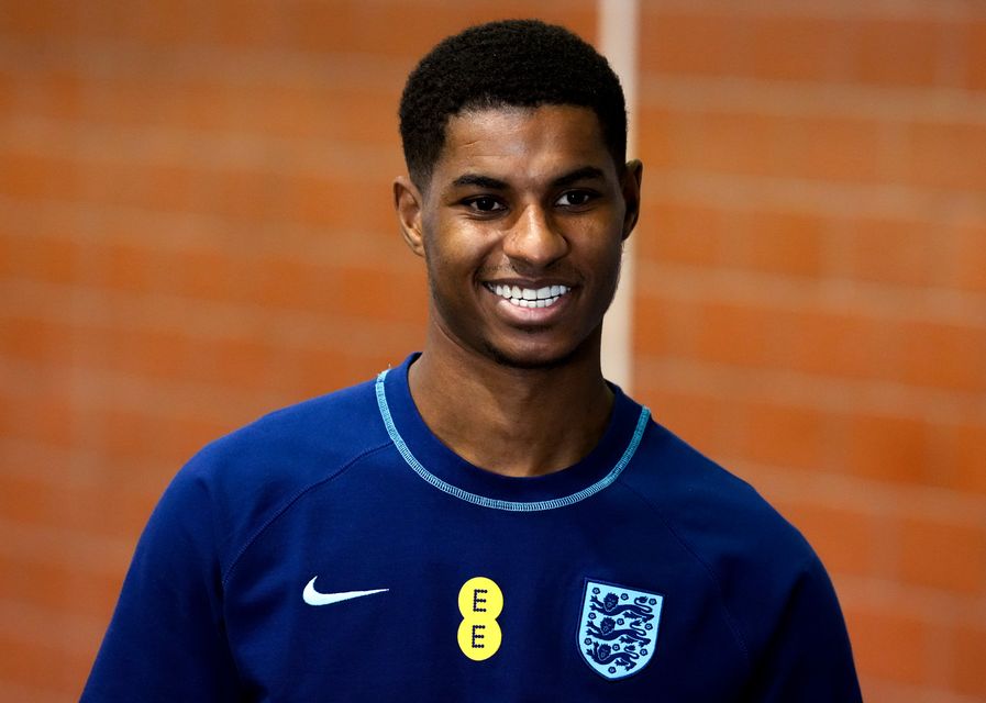 Marcus Rashford spoke about his former team-mate at an England press conference (Peter Byrne/PA)