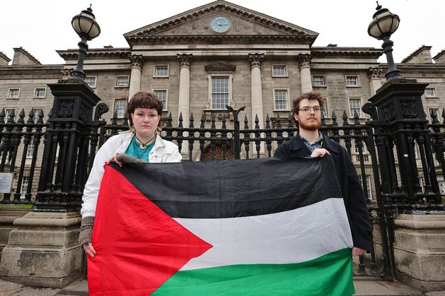 The President of Trinity College Dublin Students’ Union László Molnárfi has said his parents are “definitely proud” he is risking his €20,000-a-year education to protest his college’s links to Israel.