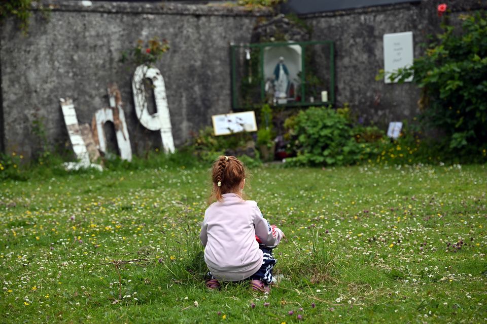 The memorial garden at the Tuam mother and baby home. Photo: Ray Ryan