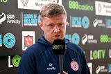 thumbnail: Shelbourne manager Damien Duff is interviewed by LOITV before the SSE Airtricity Premier Division draw with Dundalk at Oriel Park in Dundalk, Louth. Photo: Ben McShane/Sportsfile