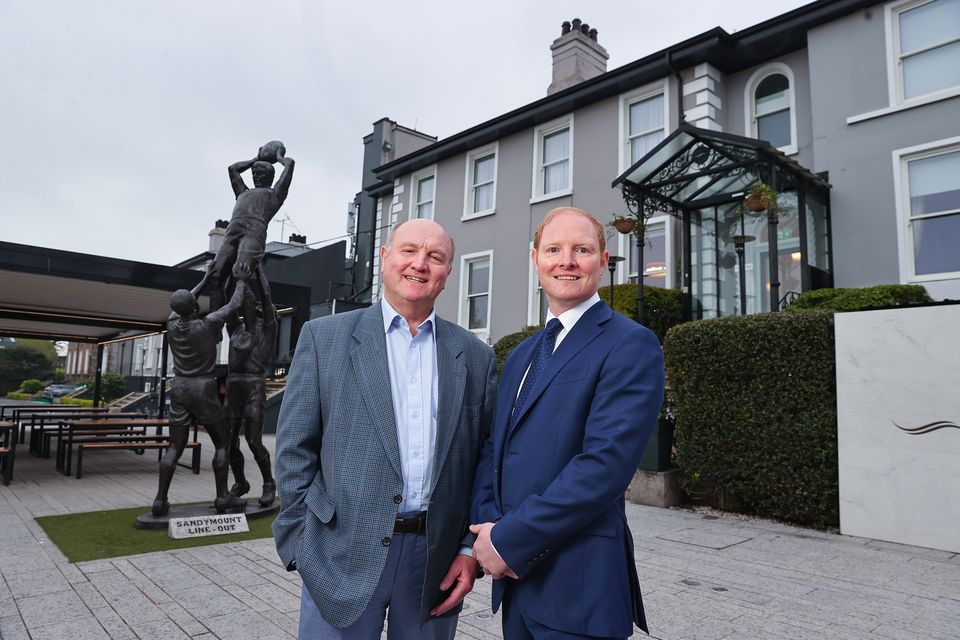 John Loughran and his son Gerard, owners of the Sandymount Hotel. Photo: Gerry Mooney