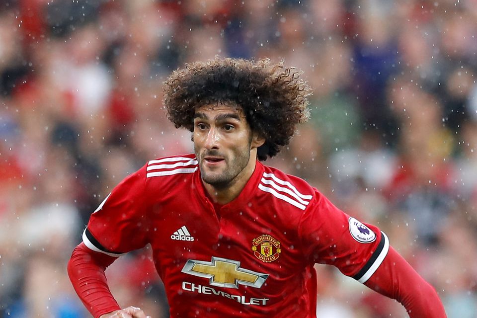 Marouane Fellaini is set to miss Manchester United's trip to Liverpool