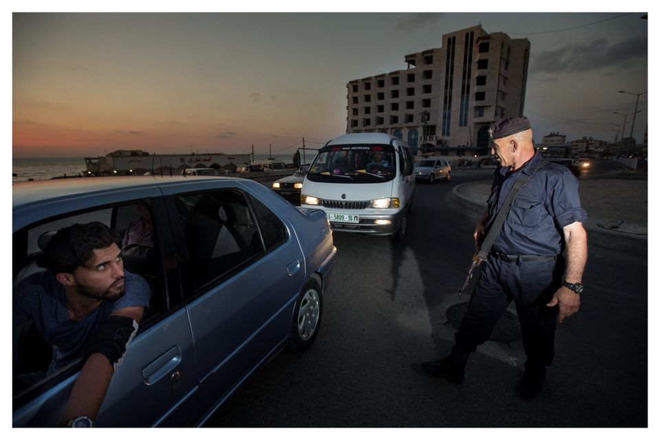 Hamas carrying out armed checkpoints along the beachfront in Gaza City. Photo: Mark Condren
