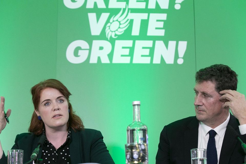 Neasa Hourigan, pictured with Green Party leader Eamon Ryan. Photo: Sam Boal/Rollingnews.ie